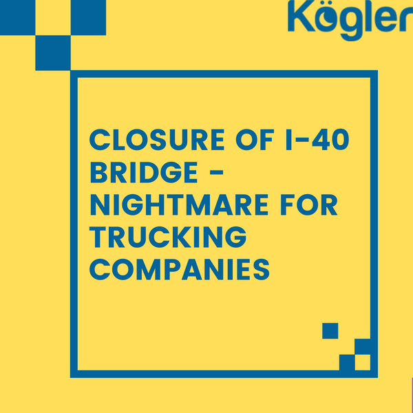 Closure of I-40 Bridge - Nightmare For Trucking Companies